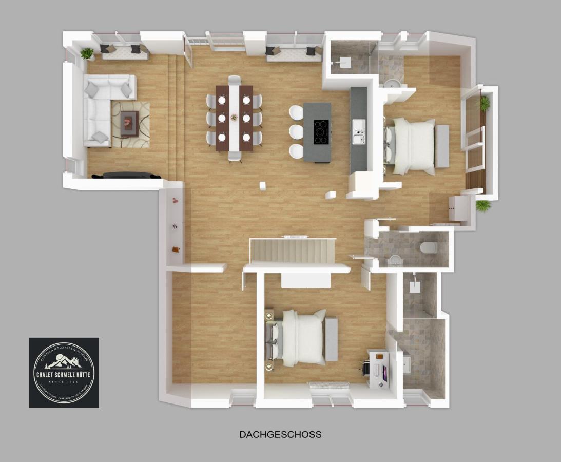 Chalet Schmelz Huette Mit Sauna Und Garten Флаттах Экстерьер фото